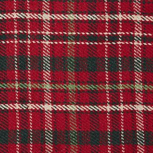 DII Christmas Plaid Décor Collection Recycled Cotton Throw Size Holiday Blankets, 50x60, Tartan Holly Red