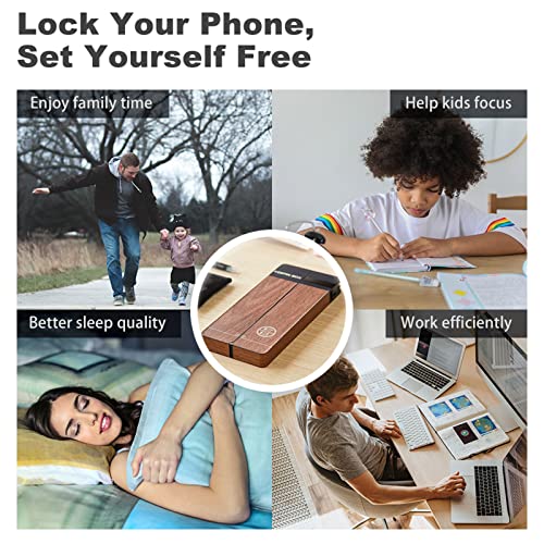 Cell Phone Lock Box with Timer, Portable Timed Lock Box for iPhone and Android Phone, Help Kids, Adults, Students to Focus and Improve Self-Control, Prevent Phone Addiction (Single Screen, Black)