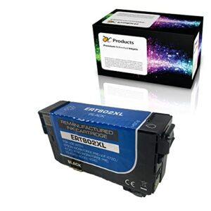 printronic ocproducts remanufactured ink cartridge replacement for epson 802xl for workforce pro wf-4720 wf-4730 wf-4734 wf-4740 ec-4020 ec-4030 ec-4040 (black), oc802xlb