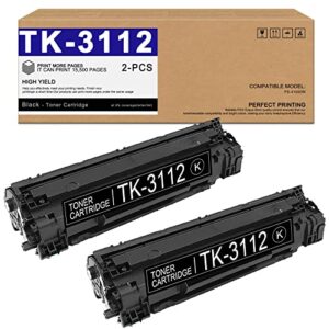 (2 pack, black) tk-3112(1t02mt0us0) compatible tk3112 toner cartridge replacement for kyocera fs-4100dn printer toner cartridge, sold by dzydzswgs