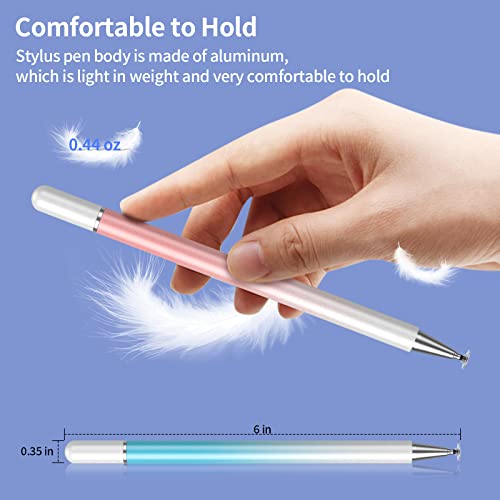 Stylus Pens for Touch Screens, 2 in 1 Magnetic Disc Stylus Pen with Magnetic Cap, Compatible with All Touch Screens