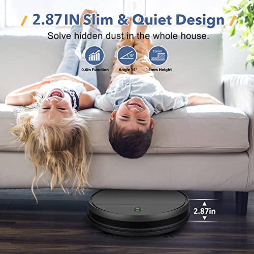 MAMNV Robot Vacuum and Mop Combo, WiFi/App/Alexa, Robotic Vacuum Cleaner with Schedule, 2 in 1 Mopping Robot Vacuum with 230ML Water Tank, Self-Charging, Slim, Ideal for Hard Floor, Pet Hair, Carpet