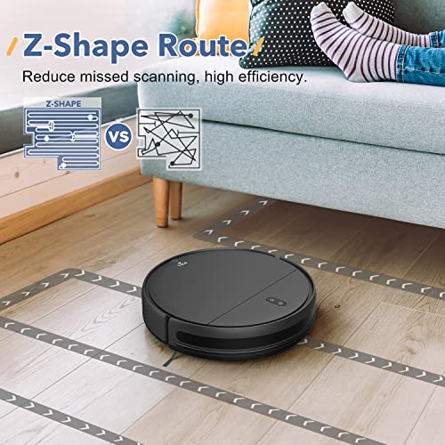 MAMNV Robot Vacuum and Mop Combo, WiFi/App/Alexa, Robotic Vacuum Cleaner with Schedule, 2 in 1 Mopping Robot Vacuum with 230ML Water Tank, Self-Charging, Slim, Ideal for Hard Floor, Pet Hair, Carpet