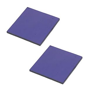 2pcs cobalt blue glass sheet chemistry experiment supply experiment cobalt glass laboratory science and safety