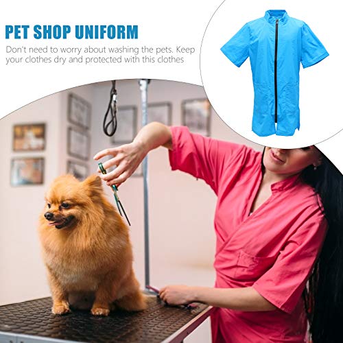 ULTECHNOVO Waterproof Pet Cosmetologist Clothes Pet Salon Apron Special Work Clothes Pet Grooming Supply