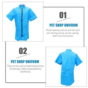 ULTECHNOVO Waterproof Pet Cosmetologist Clothes Pet Salon Apron Special Work Clothes Pet Grooming Supply