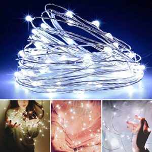 JORETLE 12 Pack LED Fairy Lights String Lights Battery Operated, 6.6ft Indoor Mini Fairy String Lights Flexible Copper Wire Firefly Lights for DIY Decoration, Wedding, Christmas, Bedroom, Party