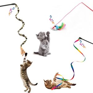 PietyPet Kitten Toys Cat Toys Assortments, 26 Packs Cat Toys Variety Pack for Kitty, Cat Wand Toy, Cat Feather Toys, Cat Balls with Bells, Cat Mouse Toy, Catnip Toys for Indoor Cats