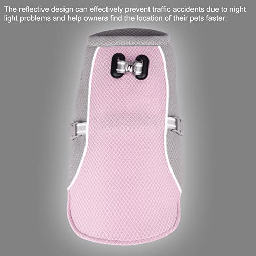 Pet Clothing Dog Cooling Vest Harness Evaporation Coat Reduce Body Heat for Hiking Pink M