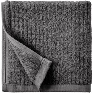 Amazon Aware 100% Organic Cotton Plush Bath Towels - Washcloths, 6-Pack, Dark Gray