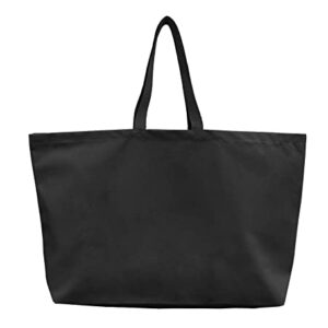 LLYLIU Canvas Tote Bag - Extra Large Shopping Beach Totes Bags Reusable Big Grocery Bag Plain Solid 28" x 8" x 16"