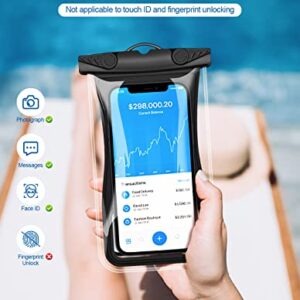 Vuwwey Waterproof Phone Pouch, [Built-in Pocket] Floating IPX8 Waterproof Phone Case with Adjustable Lanyard, Underwater Dry Bag Compatible with iPhone 14 13 12 11 Pro Max and Up to 6.9''- 2 Pack