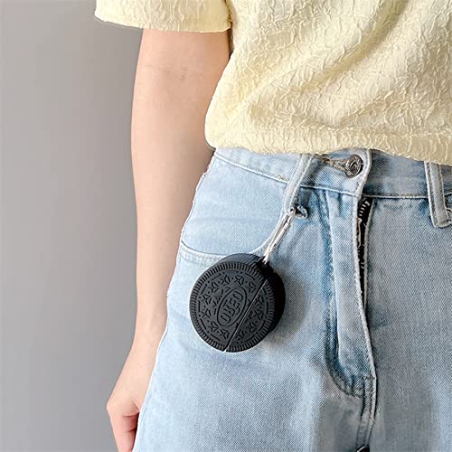 PVC Earphone Case for Xiaomi True Wireless Earbuds Redmi Buds 3,Cute 3D Funny Cartoon Cool Design Skin Cover, Protective Silicone Case with Keychain (Oreo Cookies)