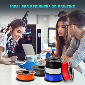 SUNLU PETG-G 3D Printer Filament 1.75mm 1 kg Spool, Better Flow of SUNLU no plugging Premium PETG-G Filament 1.75 +/- 0.02 mm for 3D Printing，Black