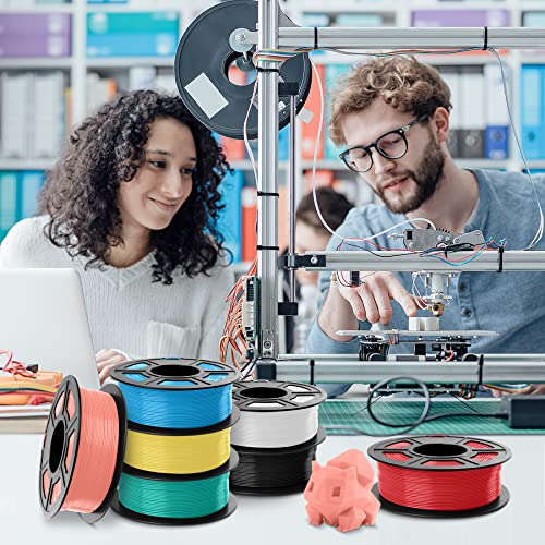 SUNLU 3D Printer Filament, Neatly Wound PLA Meta Filament 1.75mm, Toughness, Highly Fluid, Fast Printing for 3D Printer, Dimensional Accuracy +/- 0.02 mm (2.2lbs), 330 Meters, 1 KG Spool, Black