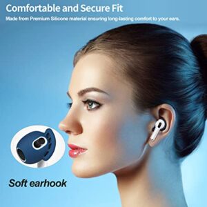 JAKPAK for AirPods 3 Ear Covers Protective Anti Scratch AirPods 3 Eartips Covers Soft Silicone AirPods 3 Accessories, Anti-Slip Dustproof Shockproof Ear Cover Compatible with AirPods 3rd Gen Blue