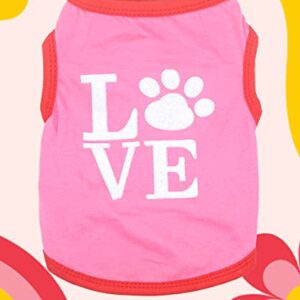 6 Packs Girl Dog Clothes Small Puppy Dog Shirts for Small Dogs Girls Chihuahua Clothes Yorkie T Shirt Female Dog Clothes