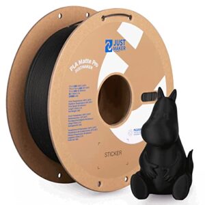 justmaker matte pla+ 3d printer filament, upgrade cardboard spool, dimensional accuracy +/-0.03mm, 1.75mm, 1kg