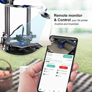 3D Printer Camera, Mintion Beagle Camera for 3D Printer, Remote Monitoring, Plug&Play, WiFi Connection, Auto Generate Time-Lapse Video, Support PC/APP, with 32G Micro SD Card