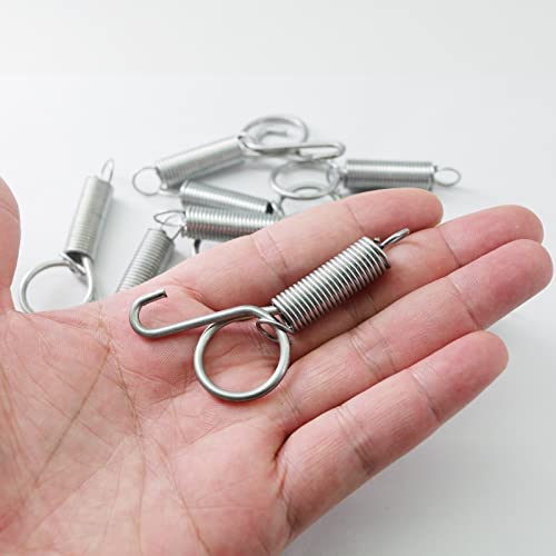 20 Pack Pet Cage Door Latch Spring Hook Quail Cage J Clips for Wire Cages The Door Latch Cat Spring Cage Latch for Fixing Wire Cage Door Pet Dog Cat Bunny Birds Hamsters