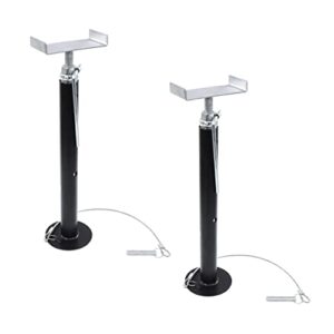 dumble rv stabilizer jacks - 2pk trailer stabilizer jacks adjusts to 19-47in tall to level your camper, rv, or trailer