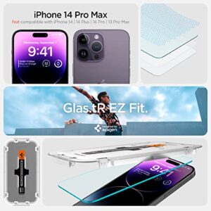 Spigen Tempered Glass Screen Protector [GlasTR EZ FIT] designed for iPhone 14 Pro Max [Case Friendly] - Sensor Protection / 2 Pack