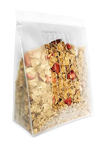 Prepara 1 Gallon Reusable, set of 2 Food Storage Bags, clear