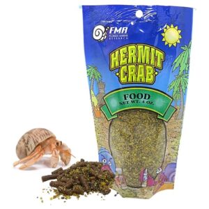 Hermit Crab Food and Calcium Block Set, All in One Natural Supplies and Habitat Necessities for Pet Crabs, 2 Pack, 4 Ounces