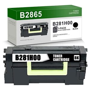 b2865 b281h00 high yield toner cartridge replacement for lexmark b2865dw printer (1 pack, b281h00 ink cartridge)
