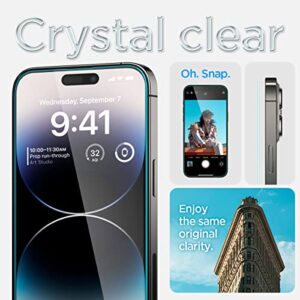 Spigen Tempered Glass Screen Protector [GlasTR EZ FIT] designed for iPhone 14 Pro [Case Friendly] - Sensor Protection / 2 Pack