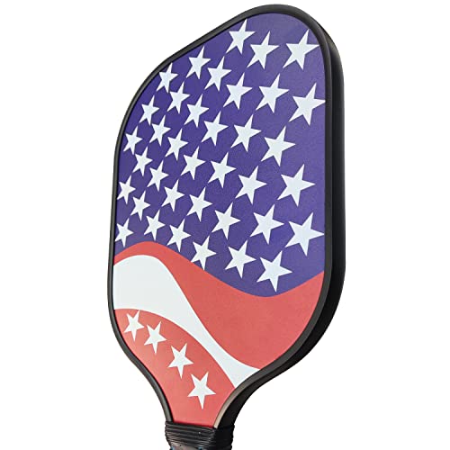 Carbon Fiber Pickleball Set with Net, Pickleball Set Include 4 Carbon Fiber Paddles, 22ft UV-Resistant PE Pickleball Net and Anti-Rust Frame, 6 Pickleballs, 2 Portable Carry Bags, 2 Cooling Towels