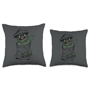 Sesame Street Oscar Early Grouch Throw Pillow, 18x18, Multicolor