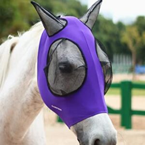 Horse Fly mask, Comfort Horse Fly Masks for Horse,Elasticity Fly Mask with Ears,We Focus On Quality