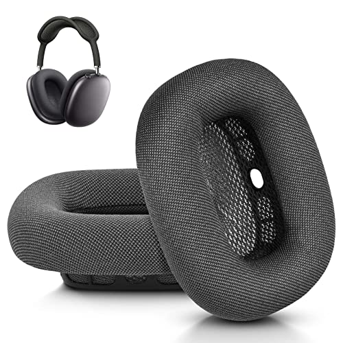 Ear Cushions for Airpods Max, Comfortable Headphones Accessories Replacement Earpads Ear Cups for Apple Airpods Max Headphones - Space Gray, Black