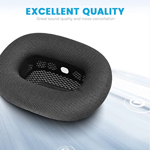Ear Cushions for Airpods Max, Comfortable Headphones Accessories Replacement Earpads Ear Cups for Apple Airpods Max Headphones - Space Gray, Black