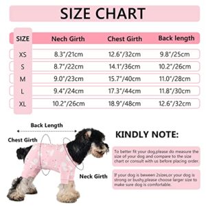 Pawcomon Dog Onesies After Surgery Recovery Suits for Small Medium Large Female Male Neuter Dogs Pet Onesie Collars & Cones Preven Anxiety Bodysuit Anti-Licking Wounds Shirt Longs Sleeve