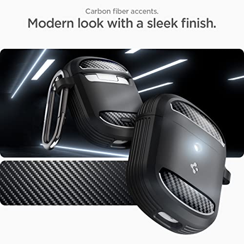Spigen Rugged Armor Designed for Google Pixel Buds Pro Case (2022) - Matte Black, for Headphones