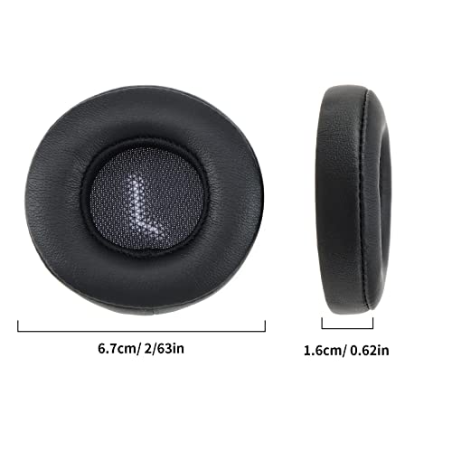 1 Pair Earpads Compatible with E35 E45 E45bt Bluetooth Wireless Headphones Replacement Protein Leather Soft Ear Cushions Headset Repair Parts Black