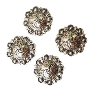 Berry Conchos with Screws Back Rhinestone Horse Saddle