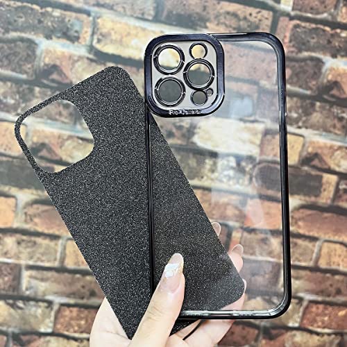 Fycyko Compatible with iPhone 11 Pro Max Case Glitter Luxury Cute Flexible Plating Cover Camera Protection Shockproof Phone Case for Women Girl Men Design for iPhone 11 Pro Max 6.5'' Black