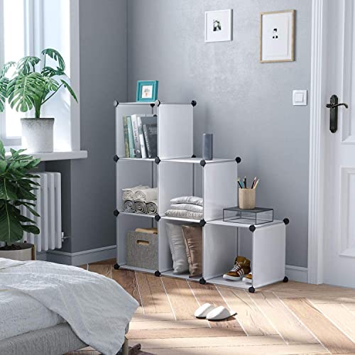 wenyuyu Pack 6 Cube Storage Organizer - Portable Multifunctional DIY Assembled Closet Closet Cabinet Shelf Bookshelf Shelving