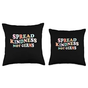 Anti Bullying Be Kind Kindness Orange j604 Spread Kindness Not Germs Unity Day Autism Awareness Throw Pillow, 16x16, Multicolor