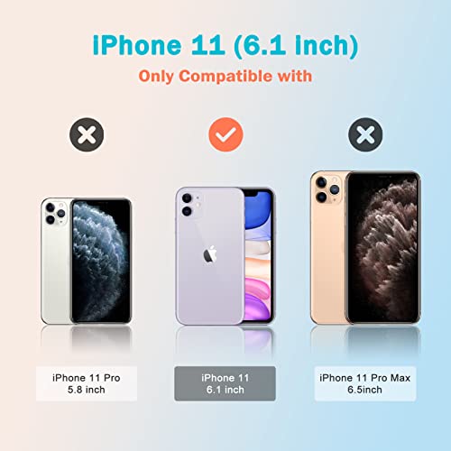 KKM Designed for iPhone 11 Case 6.1-inch, Not Easy Yellowing Shockproof Protective Phone Case for iPhone 11, Heavy Duty Bumper Shell Anti-Scratch Cover Clear