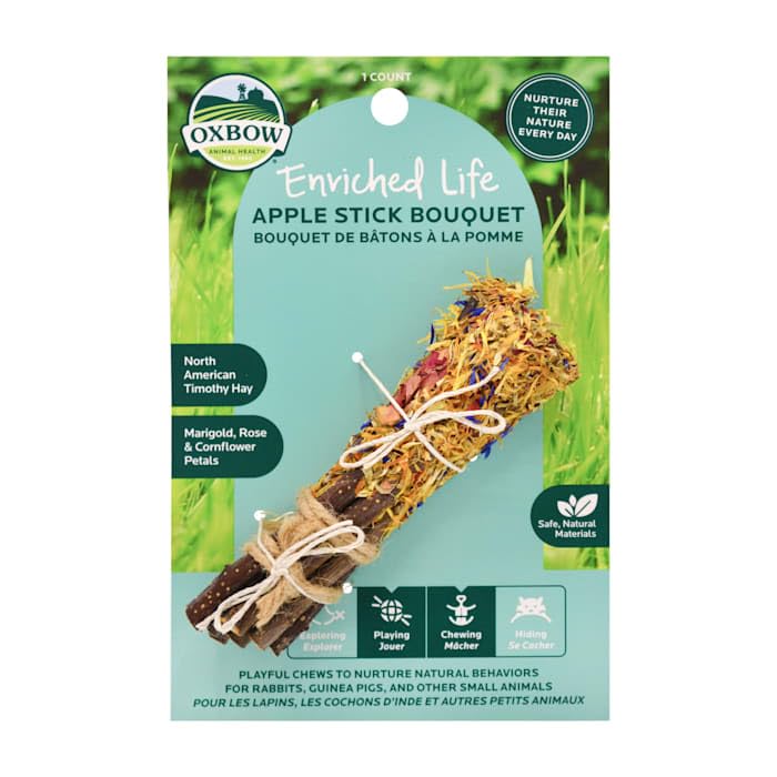 Oxbow Animal Health Enriched Life Apple Stick Bouquet, 0.12 lb.