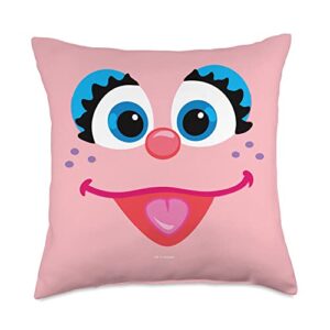 sesame street abby cadabby face throw pillow, 18x18, multicolor