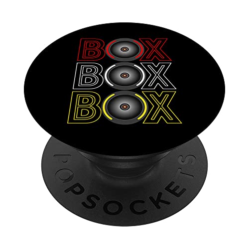 Formula Racing Car Box Box Box Radio Call To Pit Crew PopSockets Swappable PopGrip