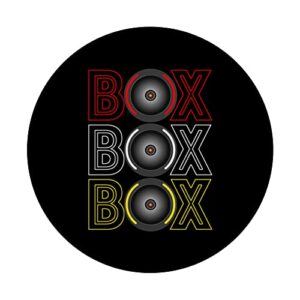 Formula Racing Car Box Box Box Radio Call To Pit Crew PopSockets Swappable PopGrip