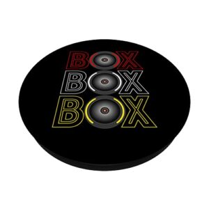 Formula Racing Car Box Box Box Radio Call To Pit Crew PopSockets Swappable PopGrip