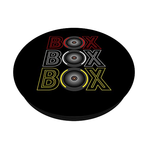 Formula Racing Car Box Box Box Radio Call To Pit Crew PopSockets Swappable PopGrip