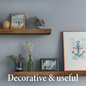 Olde Wood Limited Reclaimed Wood Floating Shelf | for Living Room, Bedroom, Kitchen & Bathroom | Simple Wall Mount Shelving for Rustic Barnwood or Modern Farmhouse Decor | (Approx. 2" x 6" x 36")